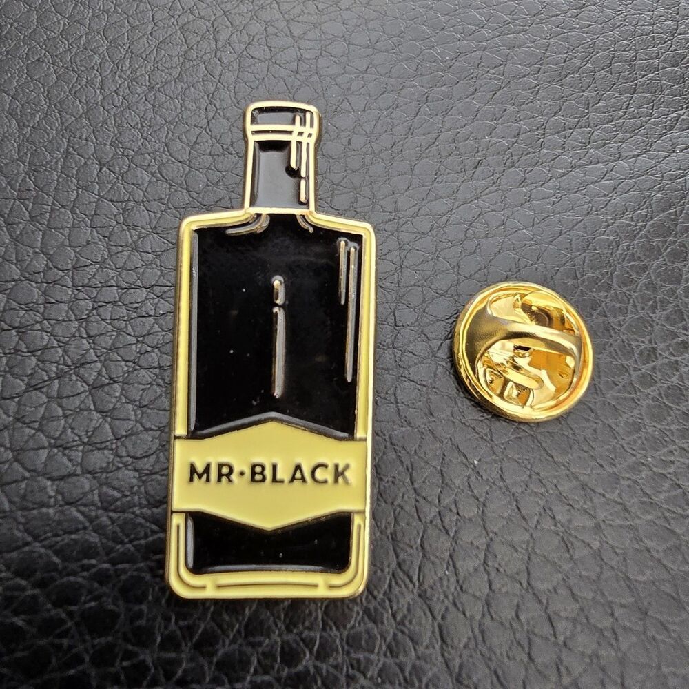 Mr. BLACK ENAMEL PIN